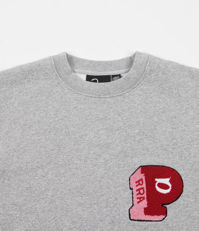 by Parra Block P Crewneck Sweatshirt - Heather Grey