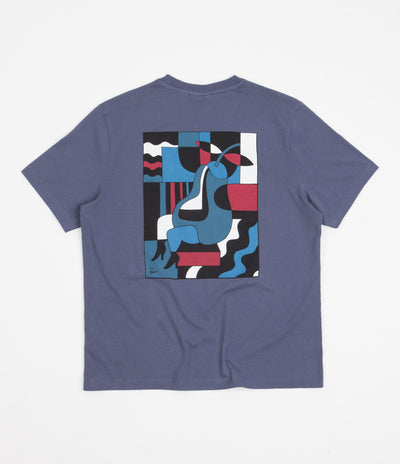 by Parra Blue Sitting Pear T-Shirt - Indigo