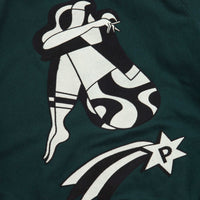 by Parra Cloudy Star Varsity Jacket - Pine Green thumbnail