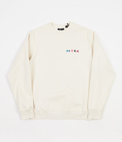 by Parra Fonts Are Us Crewneck Sweatshirt - White