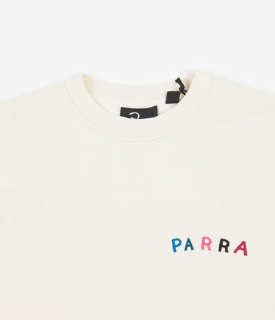 by Parra Fonts Are Us Crewneck Sweatshirt - White