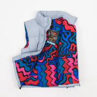 by Parra Gem Stone Puffer Vest - Dusty Blue thumbnail