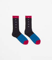 by Parra Horizontal Clean Logo Crew Socks - Multi