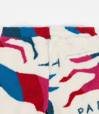 by Parra Jumping Foxes Sherpa Fleece Pants - Off White