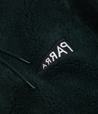 by Parra Mirrored Flag Logo Hooded Fleece - Pine Green | Flatspot