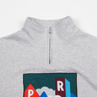 by Parra Mountains of 1988 1/4 Zip Sweatshirt - Ash Grey thumbnail