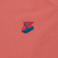 by Parra Paper Boat House T-Shirt - Mineral Red thumbnail