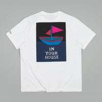 by Parra Paper Boat House T-Shirt - White thumbnail