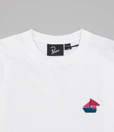 by Parra Paper Boat House T-Shirt - White