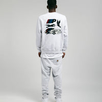 by Parra Parra Racing Team Crewneck Sweatshirt - Ash Grey thumbnail