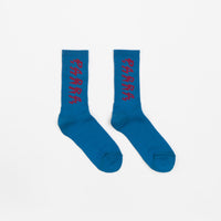 by Parra Shocker Logo Crew Socks - Greek Blue thumbnail