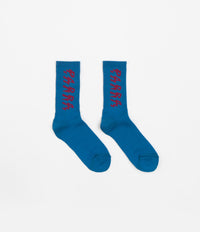 by Parra Shocker Logo Crew Socks - Greek Blue