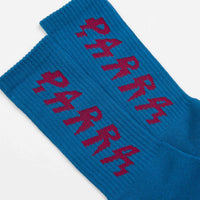 by Parra Shocker Logo Crew Socks - Greek Blue thumbnail