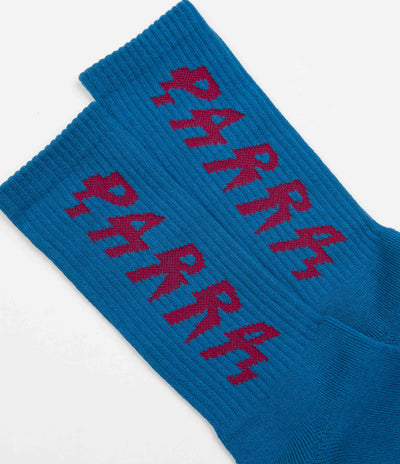 by Parra Shocker Logo Crew Socks - Greek Blue