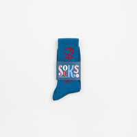 by Parra Shocker Logo Crew Socks - Greek Blue thumbnail