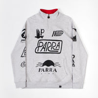 by Parra Sponsored Quarter Zip Sweatshirt - Ash Grey thumbnail