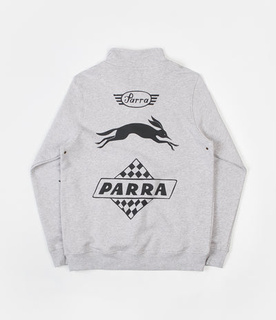 by Parra Sponsored Quarter Zip Sweatshirt - Ash Grey