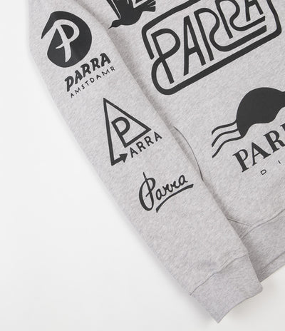 by Parra Sponsored Quarter Zip Sweatshirt - Ash Grey