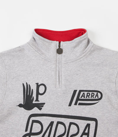 by Parra Sponsored Quarter Zip Sweatshirt - Ash Grey