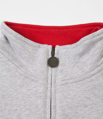 by Parra Sponsored Quarter Zip Sweatshirt - Ash Grey