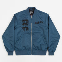 by Parra Stacked Pets Varsity Jacket - Teal thumbnail