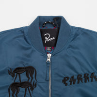 by Parra Stacked Pets Varsity Jacket - Teal thumbnail