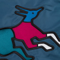 by Parra Stacked Pets Varsity Jacket - Teal thumbnail