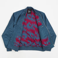 by Parra Stacked Pets Varsity Jacket - Teal thumbnail