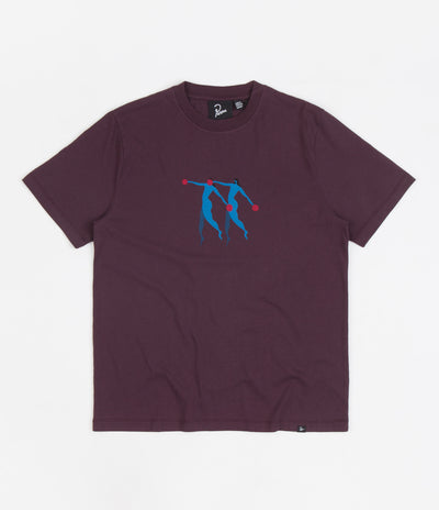 by Parra Step Sequence T-Shirt - Aubergine