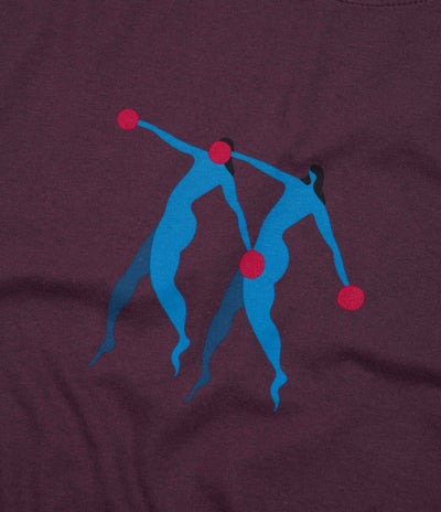 by Parra Step Sequence T-Shirt - Aubergine