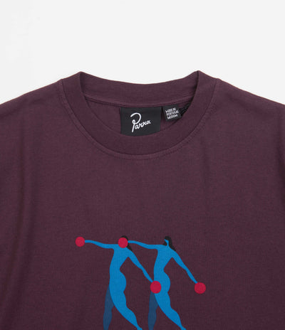 by Parra Step Sequence T-Shirt - Aubergine