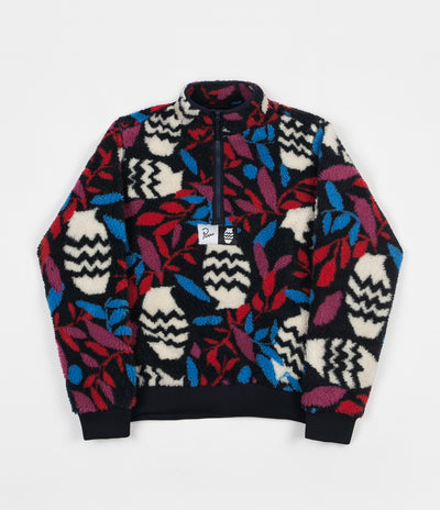 by Parra Still Life With Plant Sherpa Fleece Sweatshirt - Multi Colour