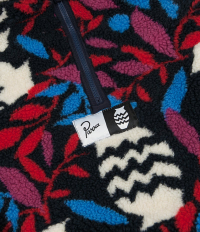 by Parra Still Life With Plant Sherpa Fleece Sweatshirt - Multi Colour