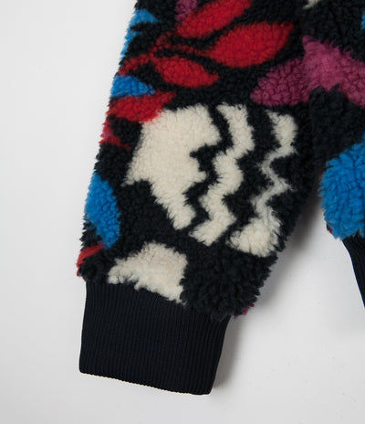 by Parra Still Life With Plant Sherpa Fleece Sweatshirt - Multi Colour