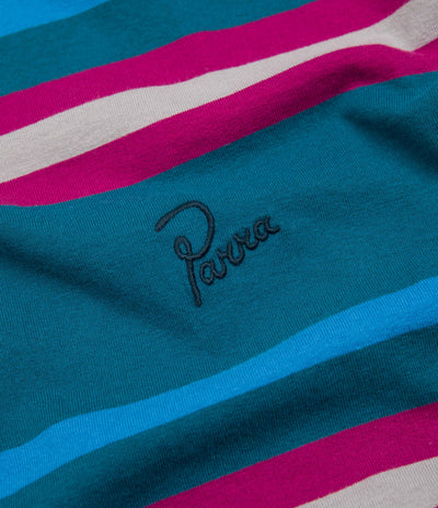 by Parra Stripeys T-Shirt - Teal