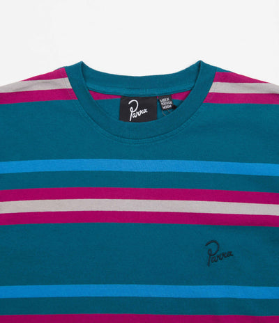 by Parra Stripeys T-Shirt - Teal