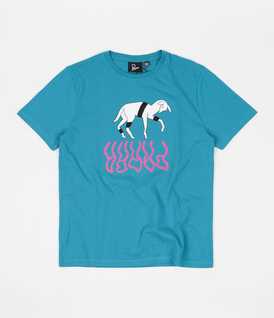 by Parra The Goat Reflection T-Shirt - Caribbean Sea