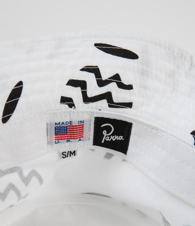 by Parra Vases Bucket Hat - White