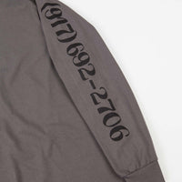 Call Me 917 Dialtone Long Sleeve T-Shirt - Charcoal thumbnail