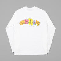 Call Me 917 Hibiscus Long Sleeve T-Shirt - White thumbnail