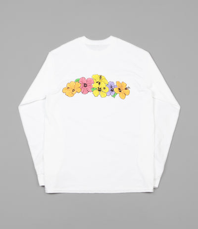 Call Me 917 Hibiscus Long Sleeve T-Shirt - White