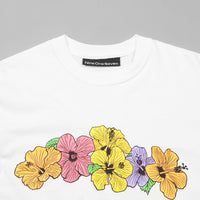 Call Me 917 Hibiscus Long Sleeve T-Shirt - White thumbnail