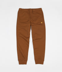 Carhartt American Script Sweatpants - Hamilton Brown / Gold