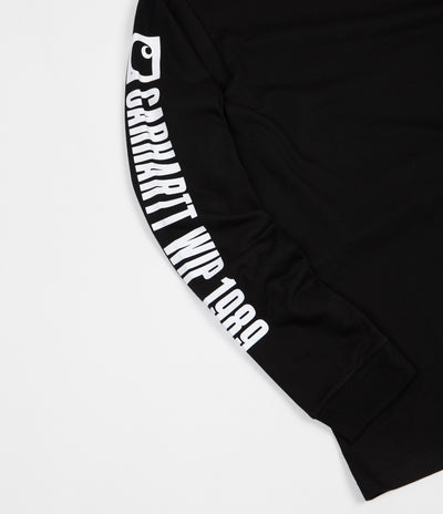 Carhartt 1989 WIP Long Sleeve T-Shirt - Black / White