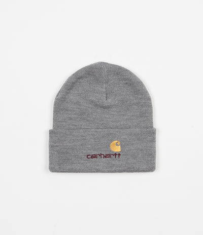 Carhartt American Script Beanie - Grey Heather