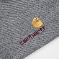 Carhartt American Script Beanie - Grey Heather thumbnail