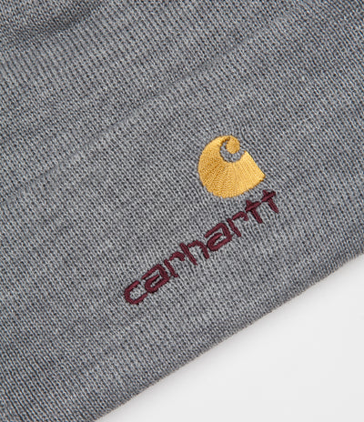 Carhartt American Script Beanie - Grey Heather