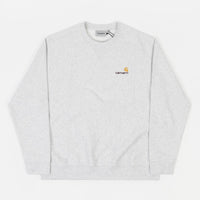 Carhartt American Script Crewneck Sweatshirt - Ash Heather thumbnail