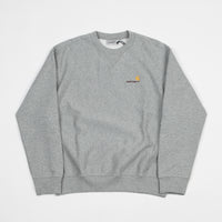 Carhartt American Script Crewneck Sweatshirt - Grey Heather thumbnail