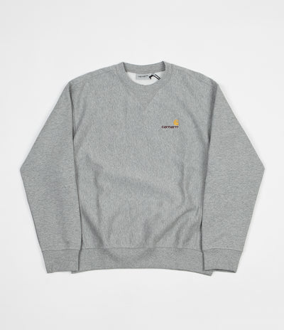 Carhartt American Script Crewneck Sweatshirt - Grey Heather